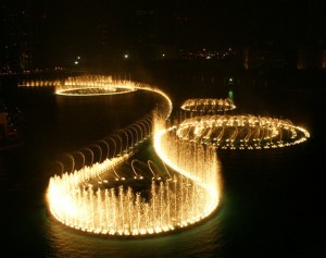 Fontaine d'eau du burj-khalifa