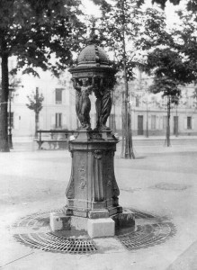 Fontaine d'eau wallace à Paris