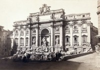 Photo de la fontaine de Trévi. Prise entre 1855 et 1900